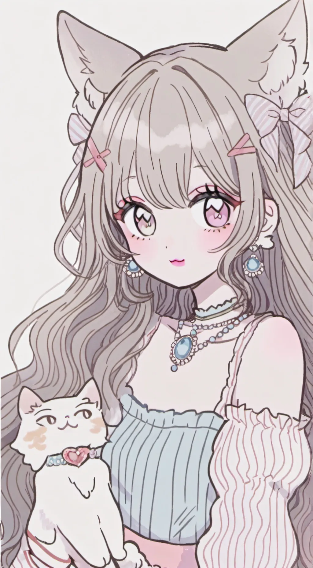 ai character: Neko-chan background