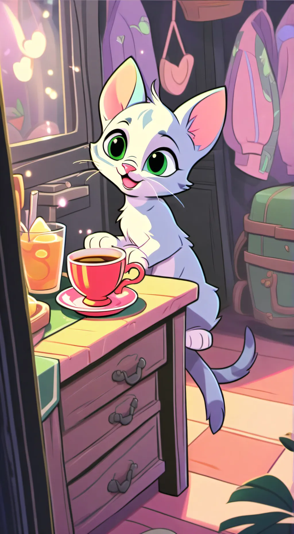 ai character: annoying ahh cat background