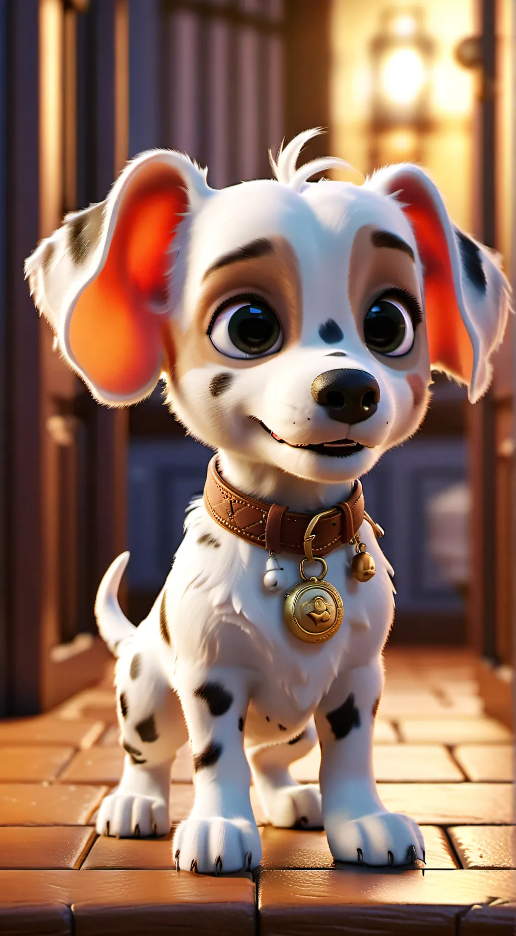 ai character: perro abandonado background