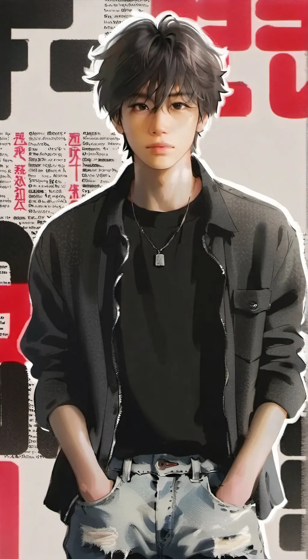 ai character: Jiro Nishikiori background