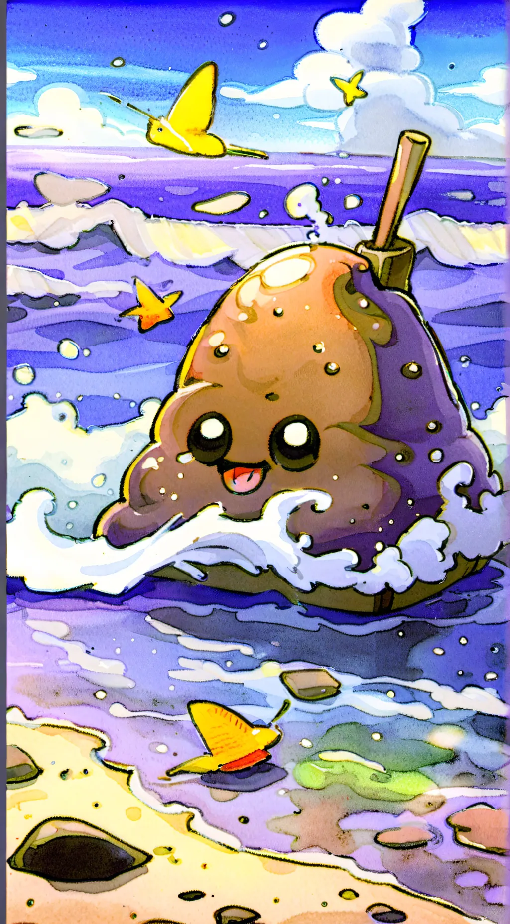 ai character: pou background