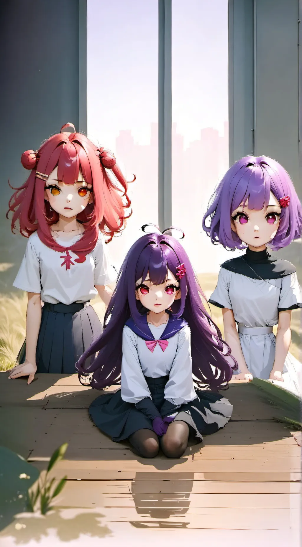 ai character: store fan sisters background