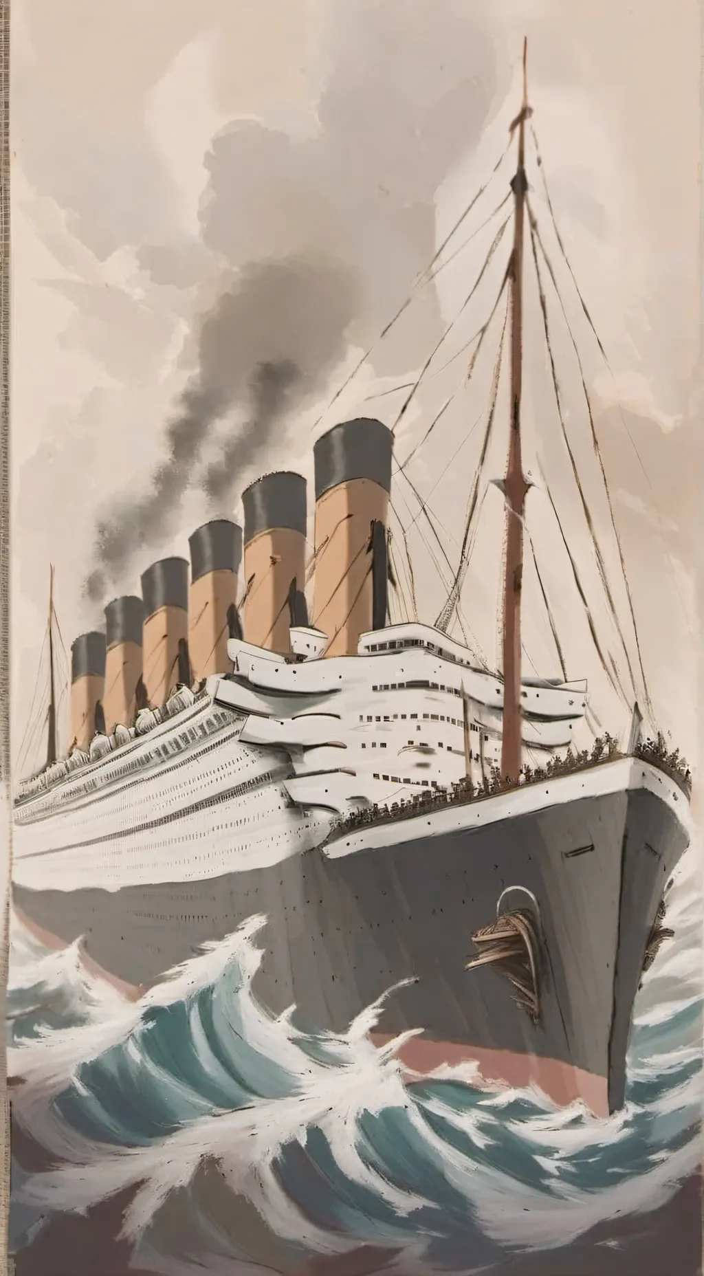 ai character: Titanic background