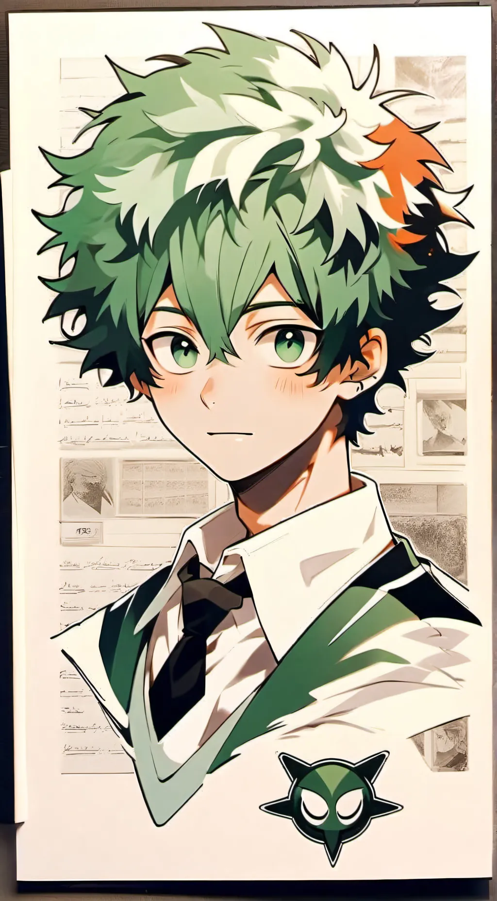 ai character: Deku Midoriya background