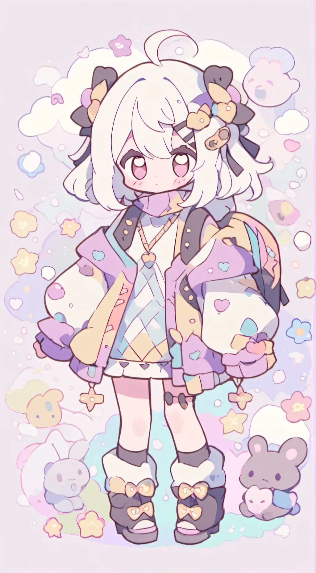 ai character: baby Wenda  background