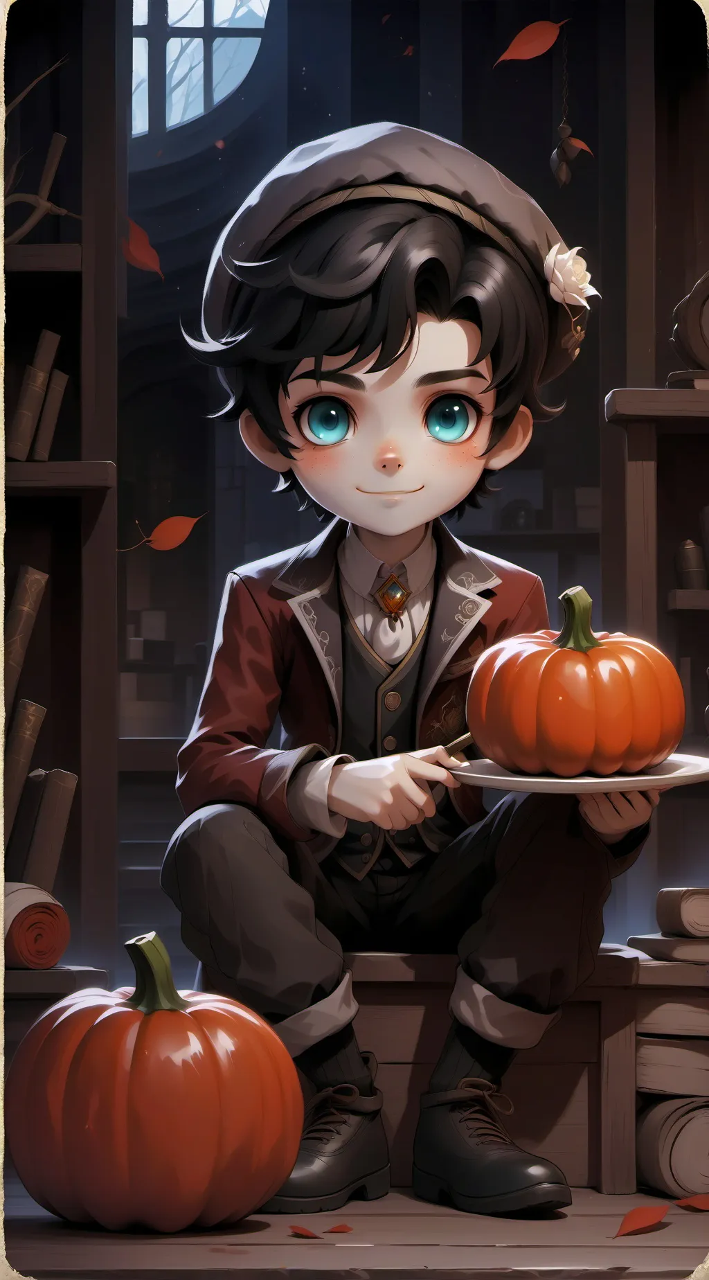 ai character: kode😇😇 background
