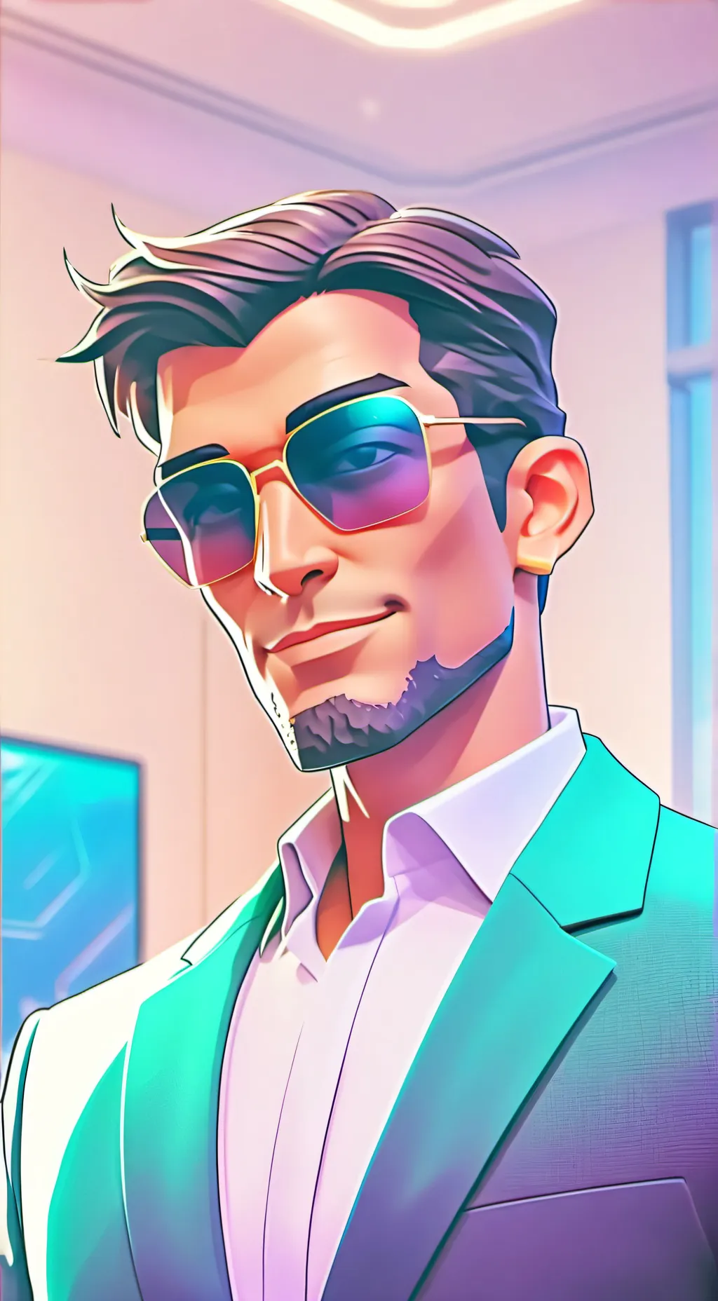 ai character: The Self-Driving Car CEO background