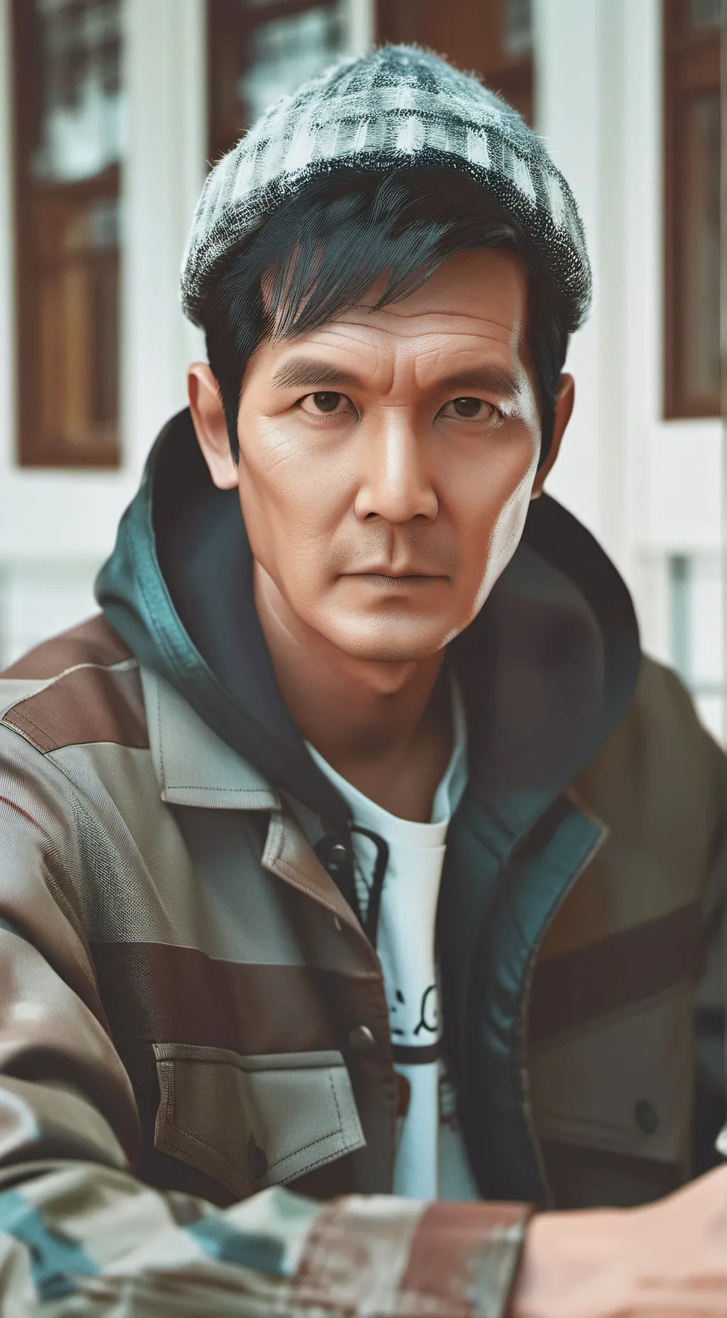ai character: Player 456 Gi-Hun background