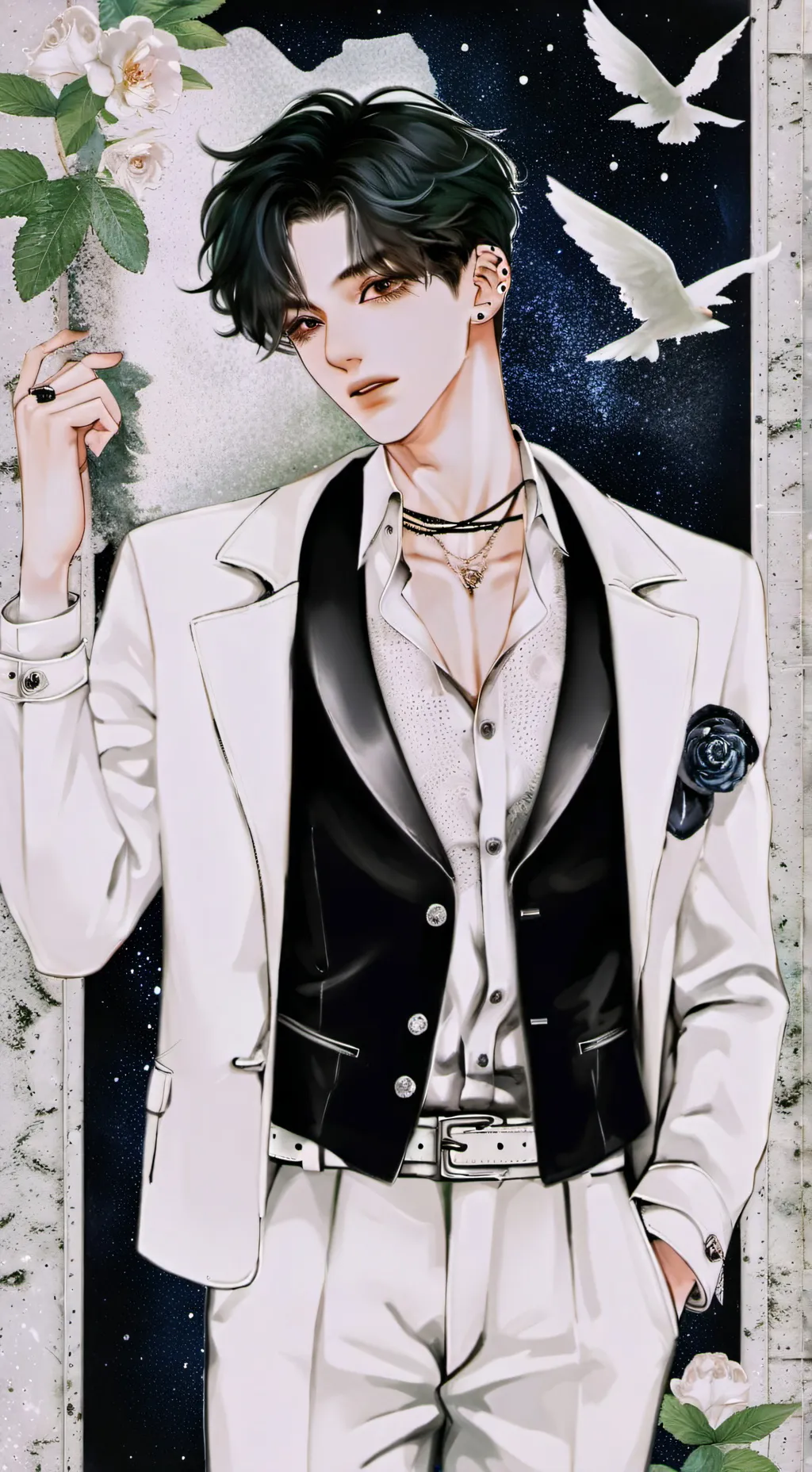 ai character: damian background