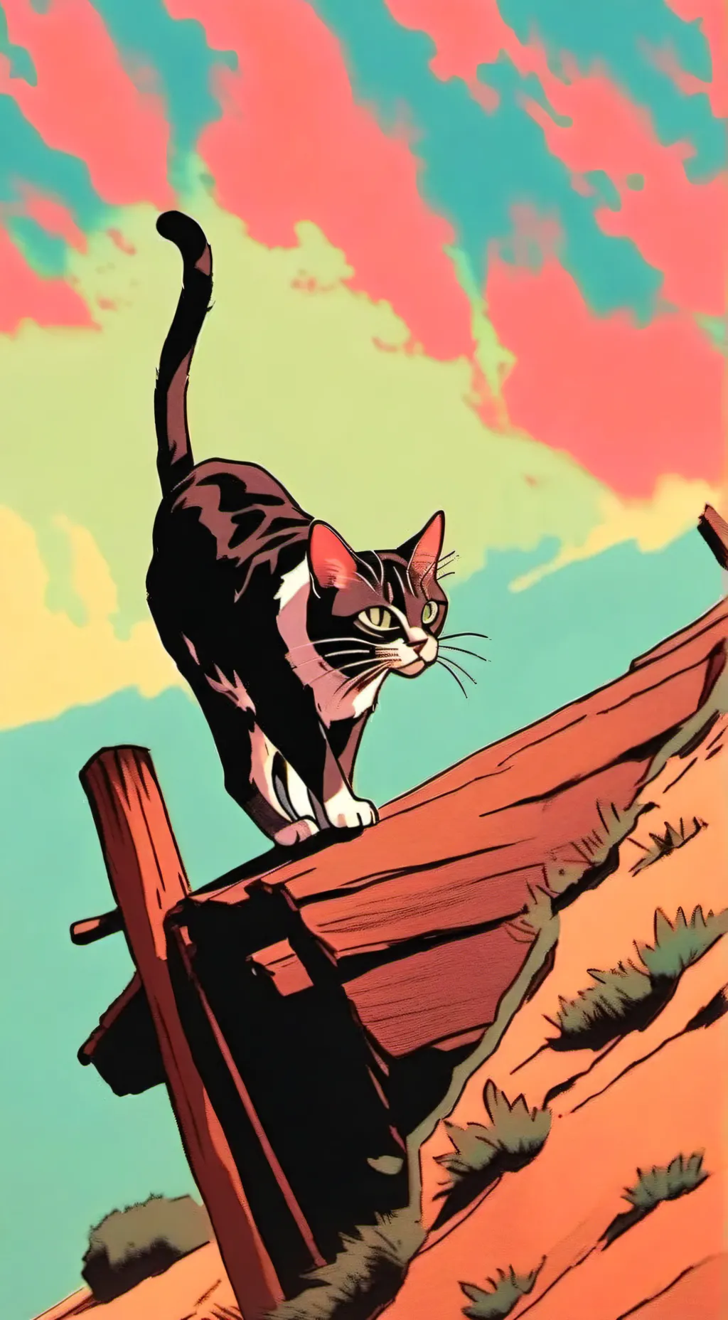 ai character: Cat (man) background