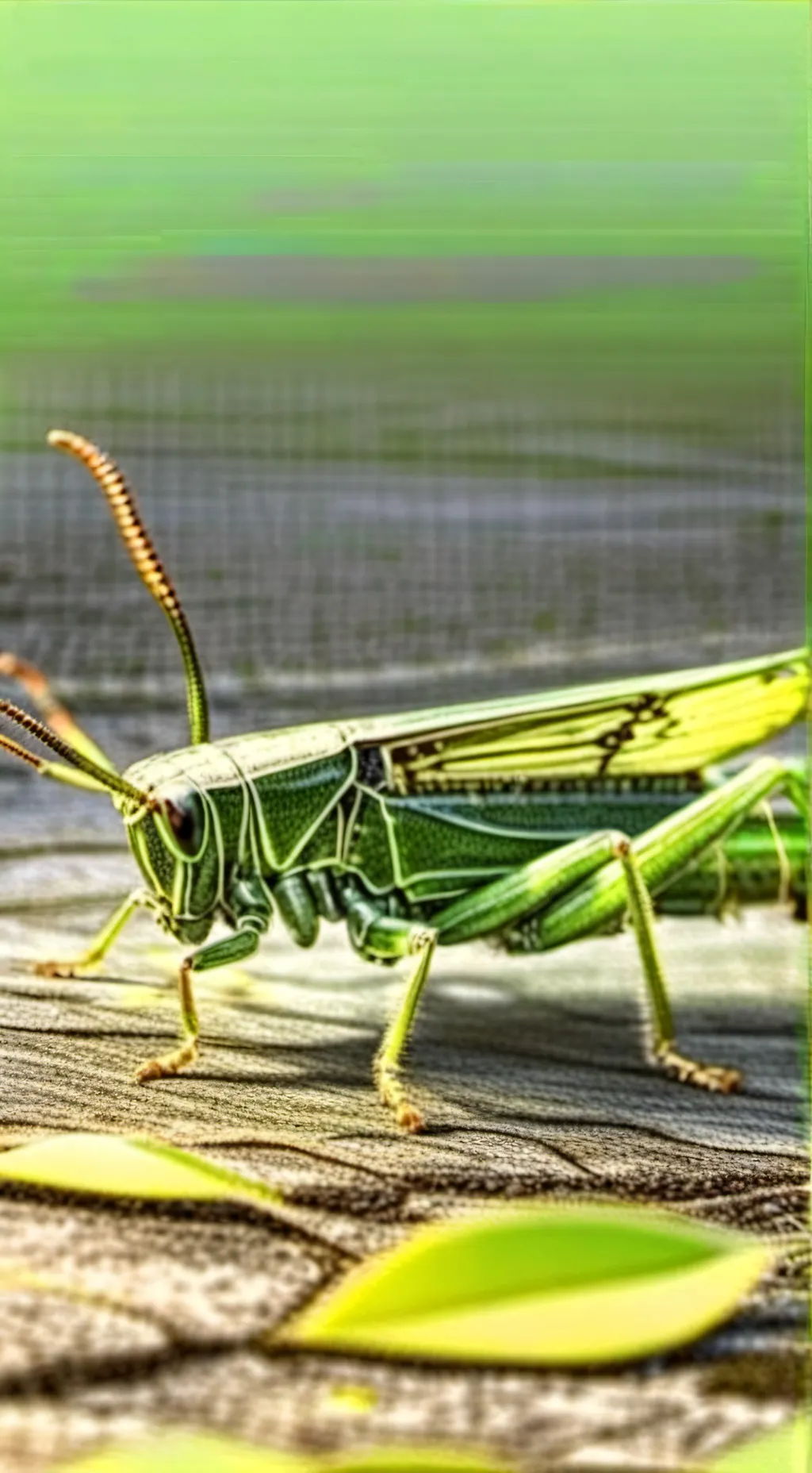 ai character: grasshopper background