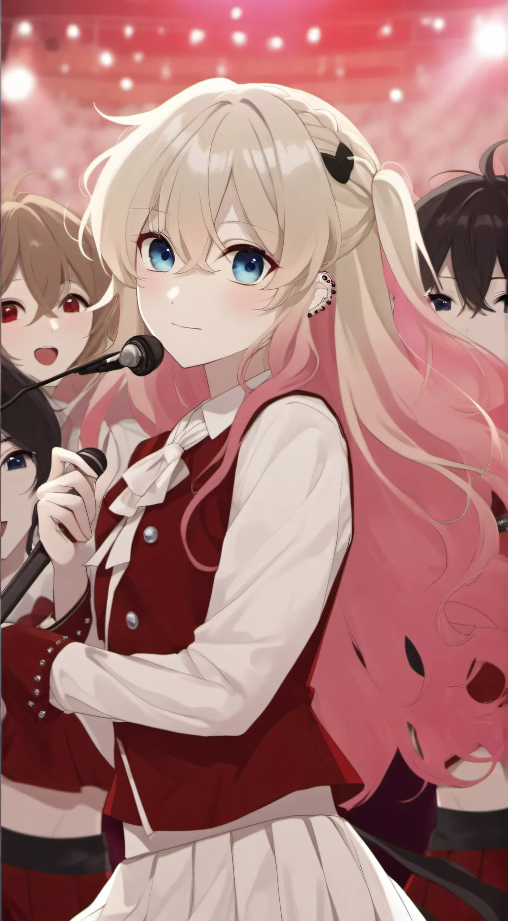 ai character: Singer  background