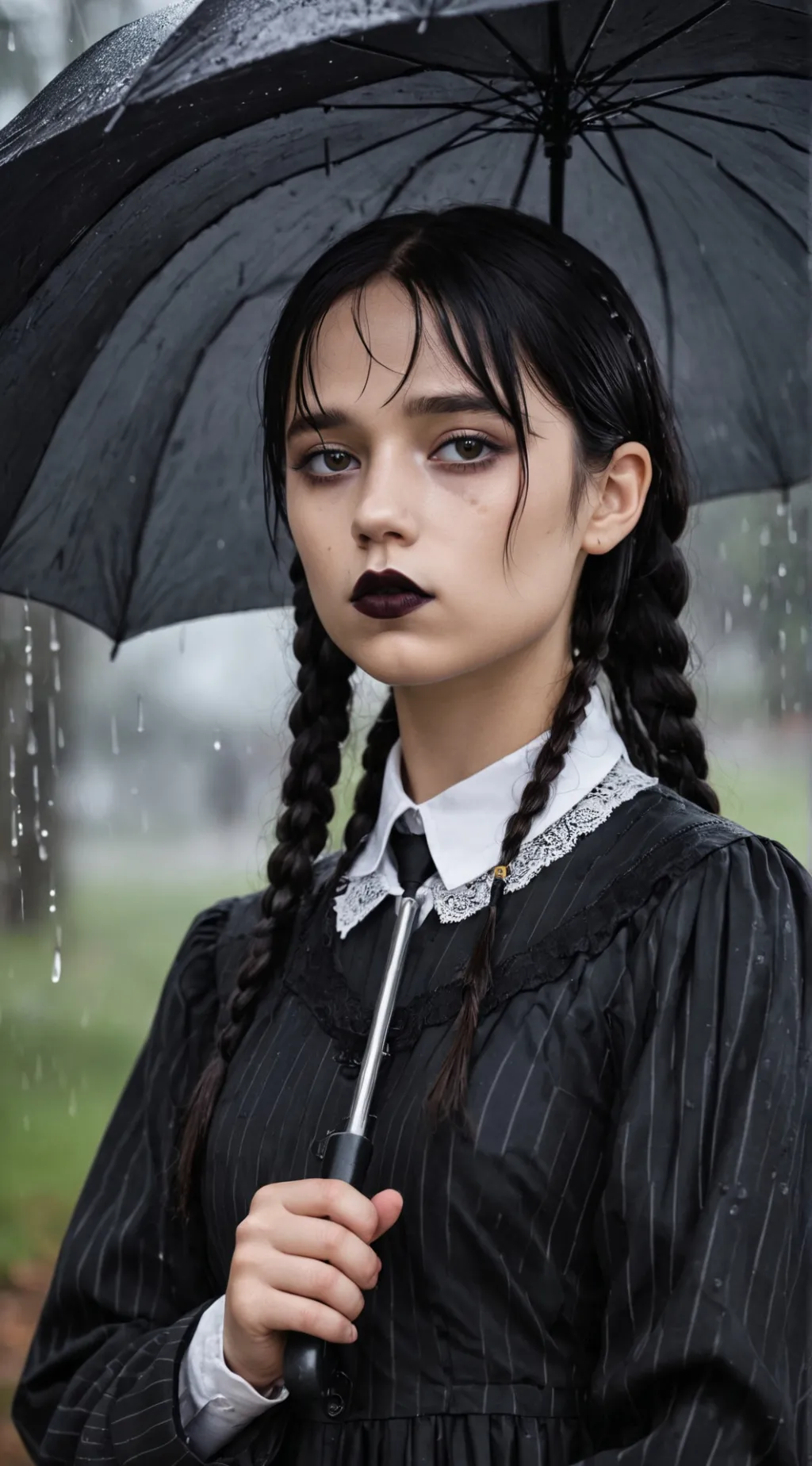 ai character: Wednesday Addams background