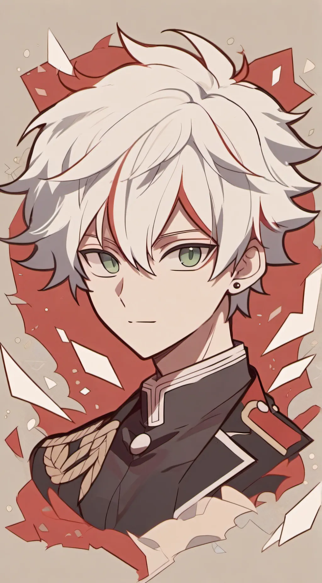 ai character: Shoto Todoroki  background