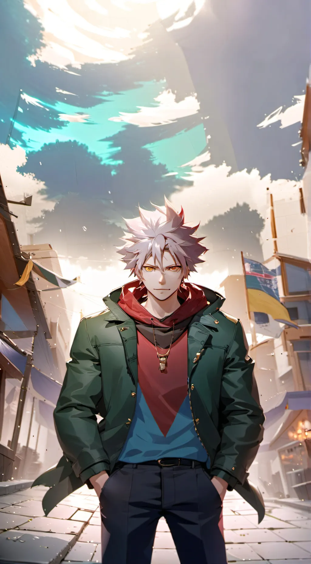 ai character: Virgen? background