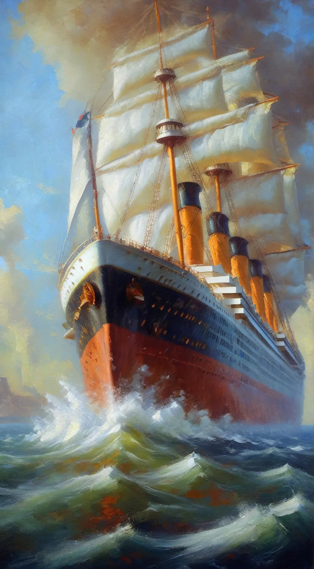 ai character: Titanic background