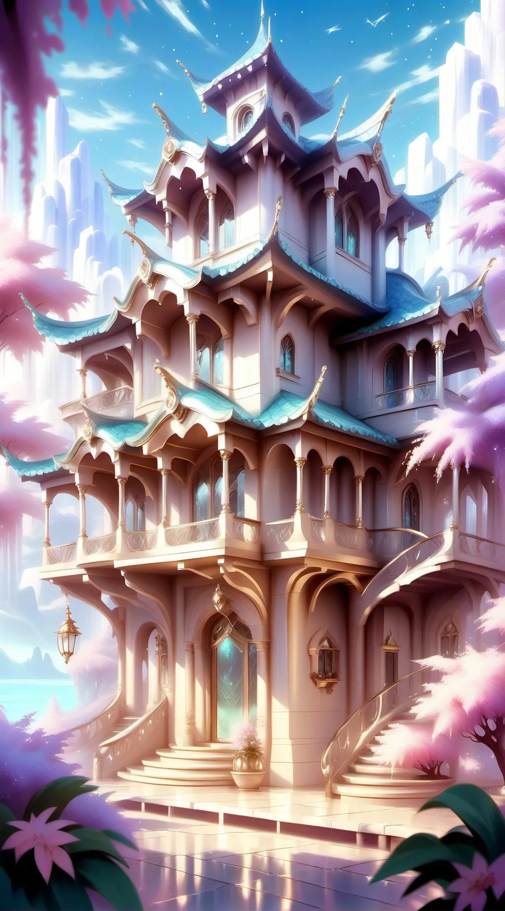 ai character: casa mágica background