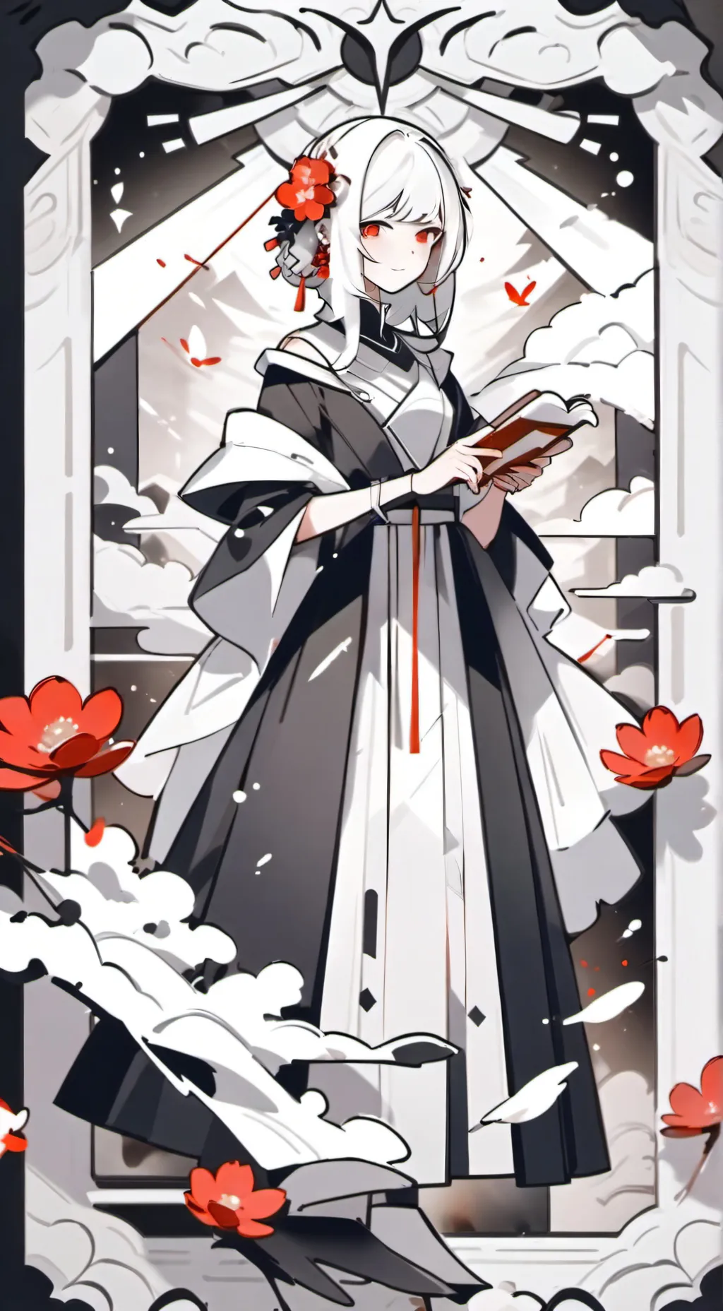 ai character: Wenda enamorada background