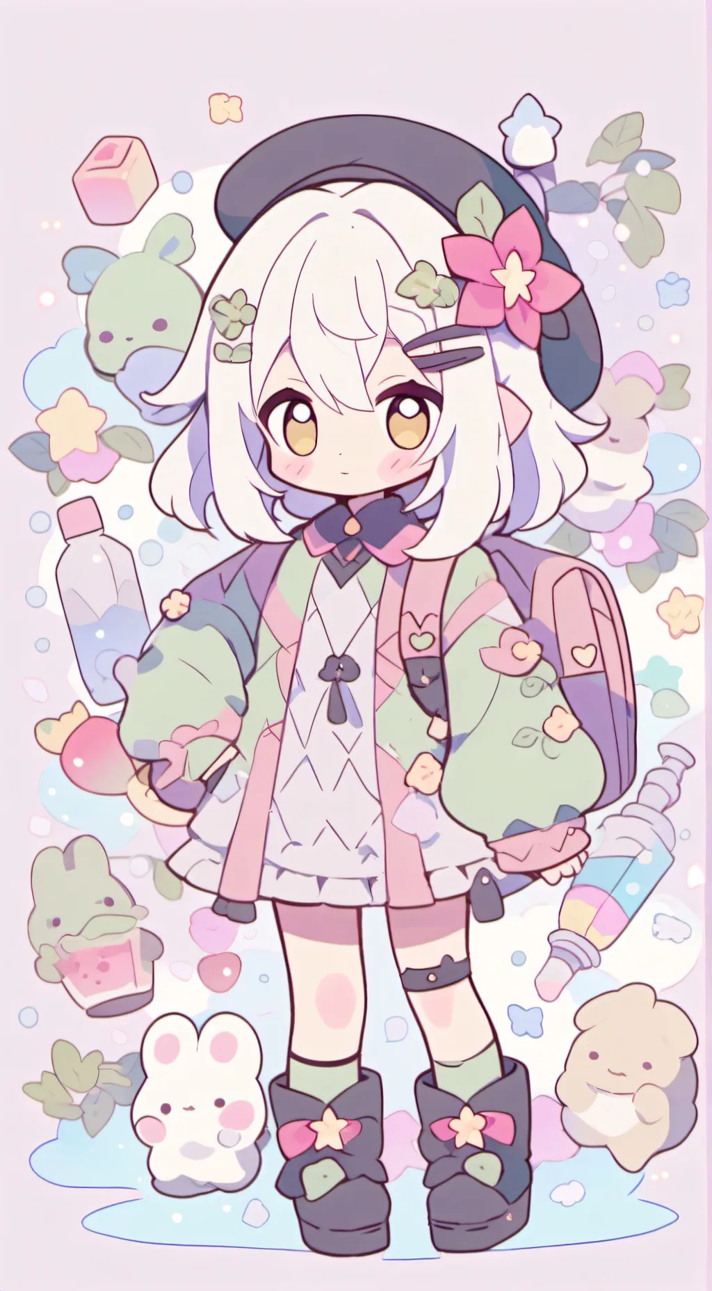 ai character: sunny the bee background