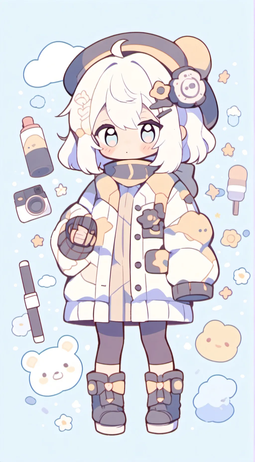 ai character: plunger cámara  background