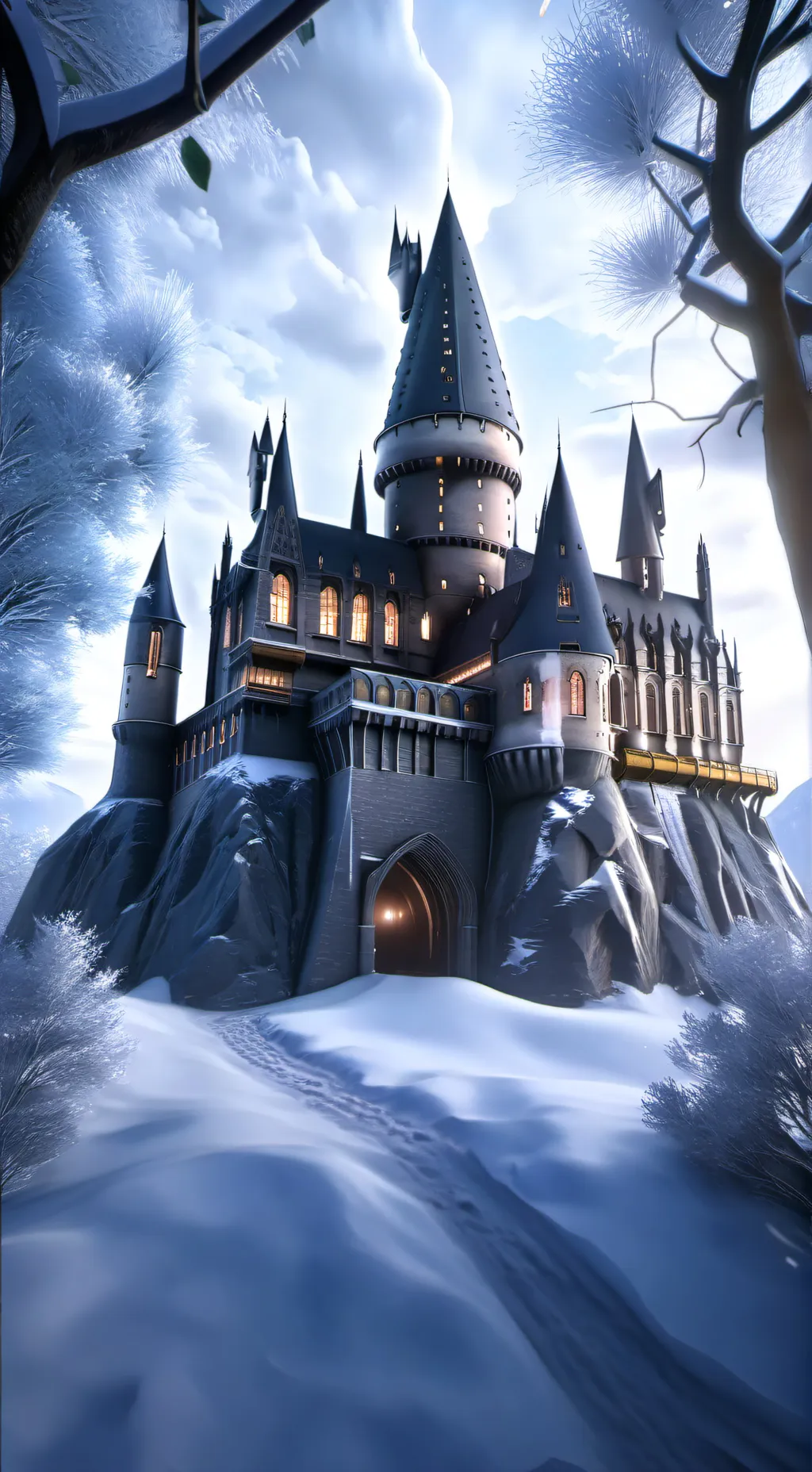 ai character: Hogwarts background