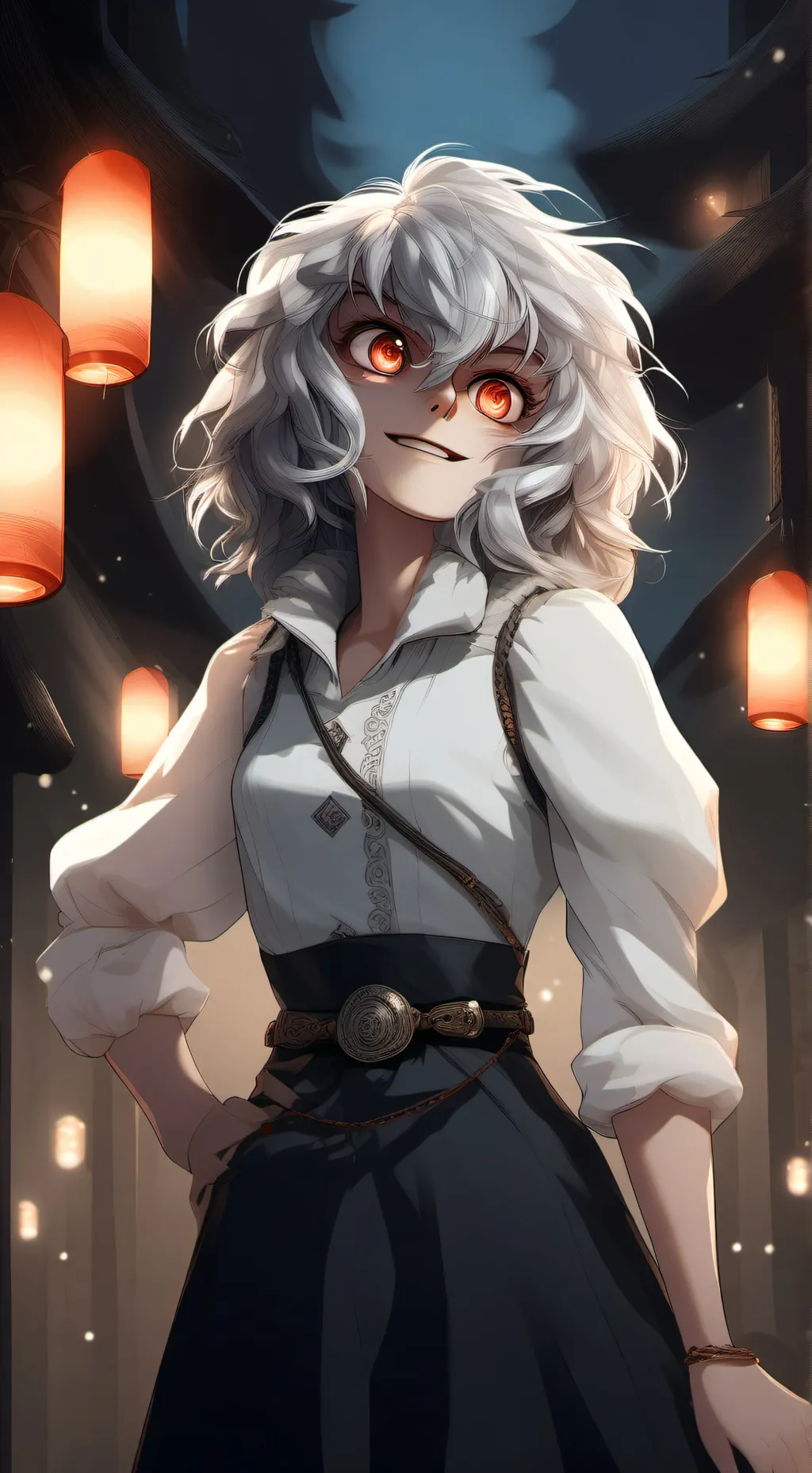 ai character: Ghost  background