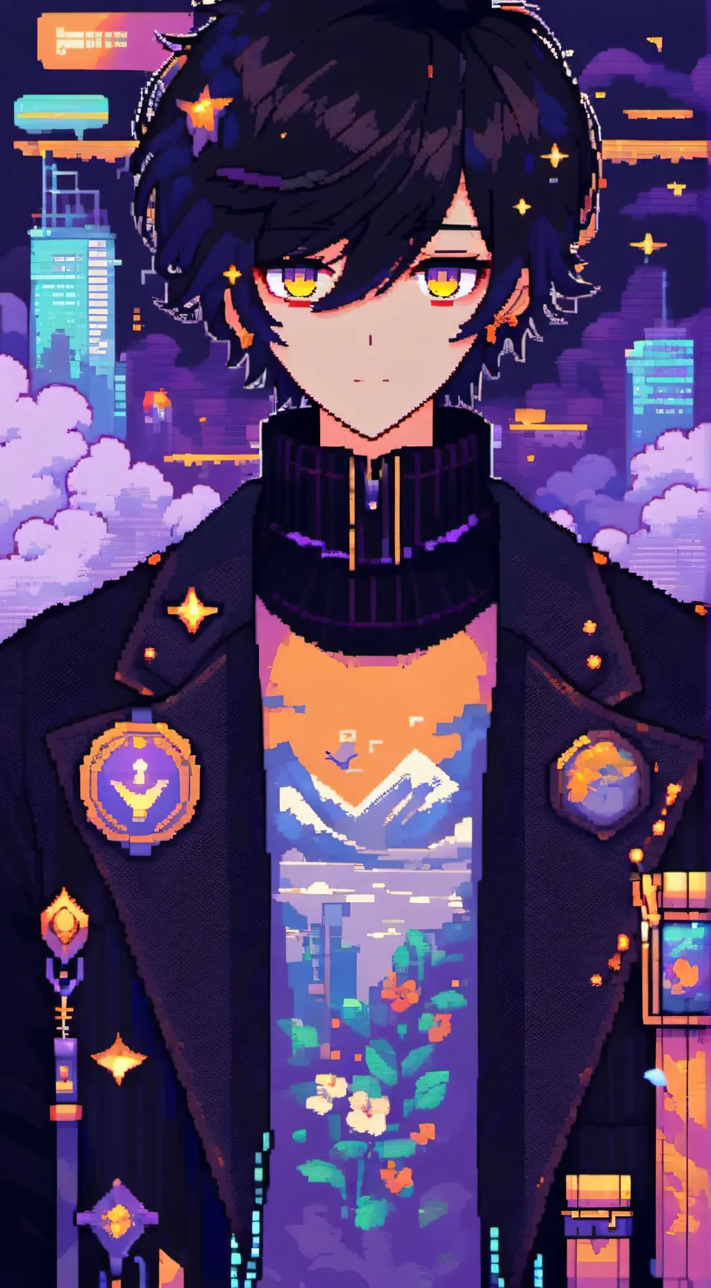ai character: Pete t Emo kid sp background