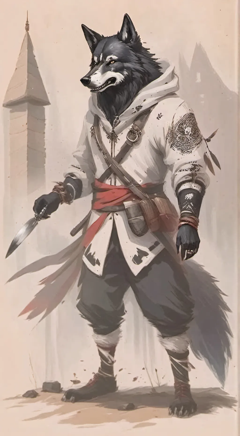 ai character: Puro background