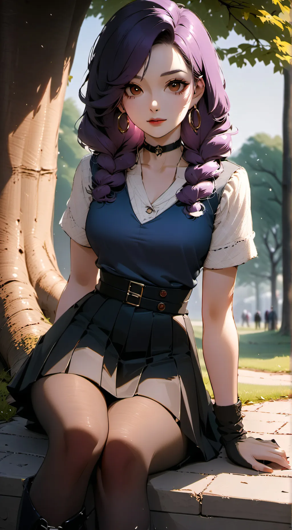 ai character: Sakura background