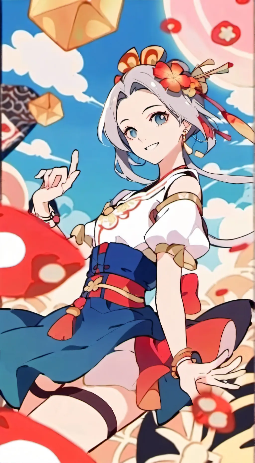 ai character: Kny at 12:00 background
