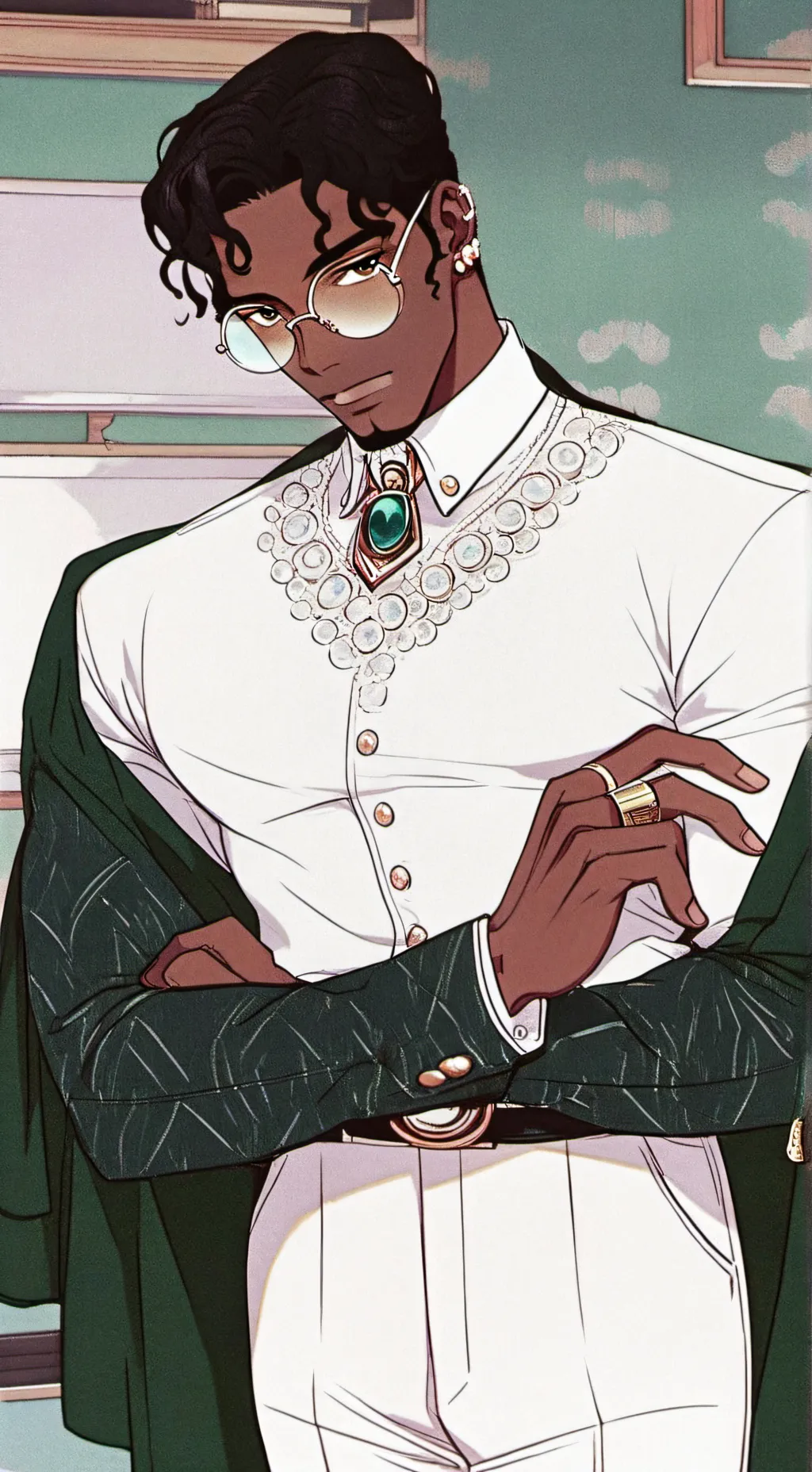ai character: °•☆Malik☆•° background