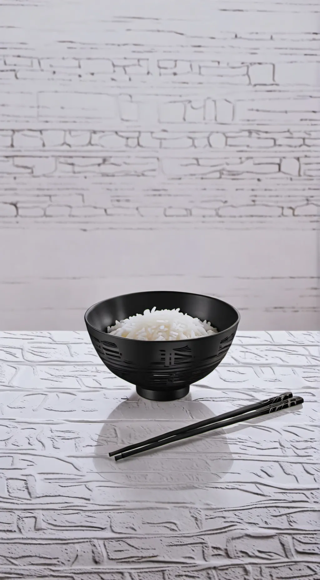 ai character: rice bowl background