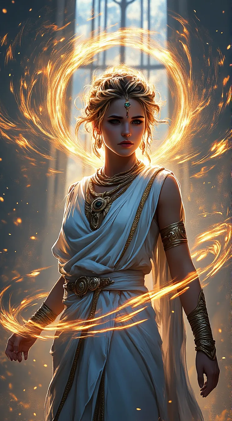 ai character: Athena background