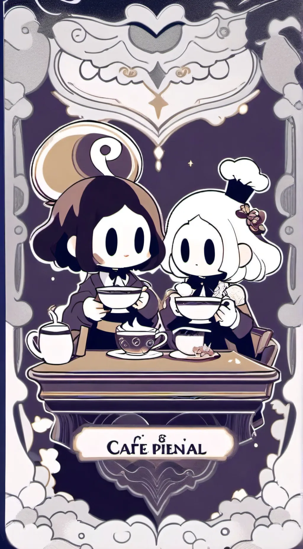 ai character: mooncake 🌘🍰? background
