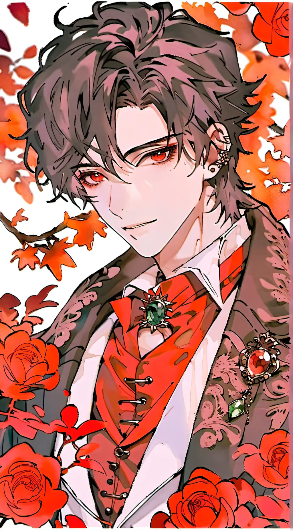 ai character: Zinnia background