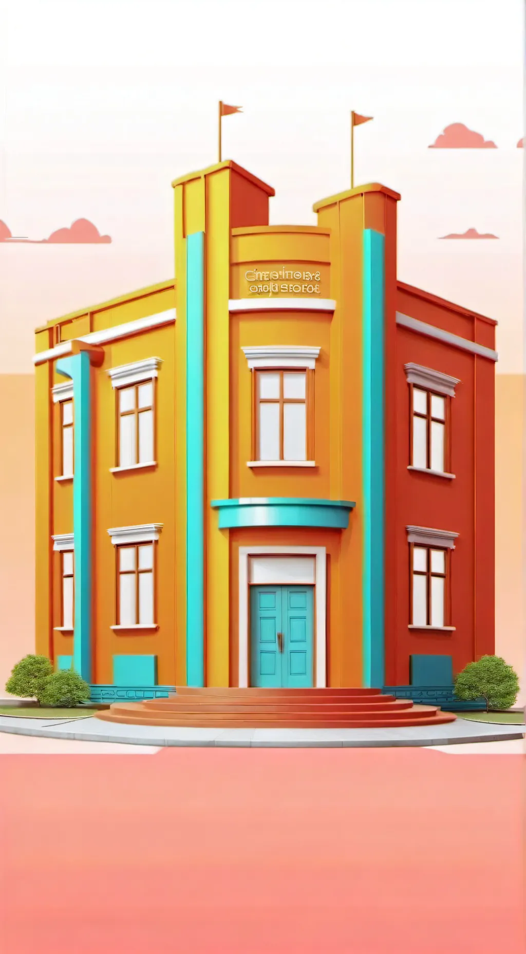 ai character: hybrid school background