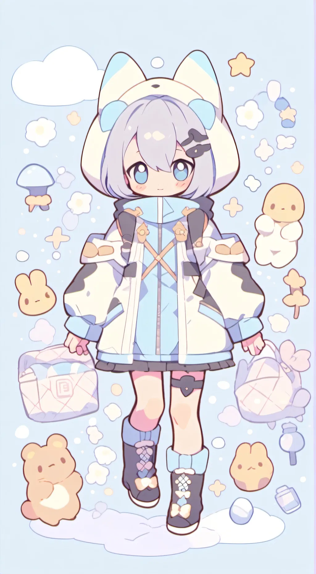 ai character: Fruitcake  background