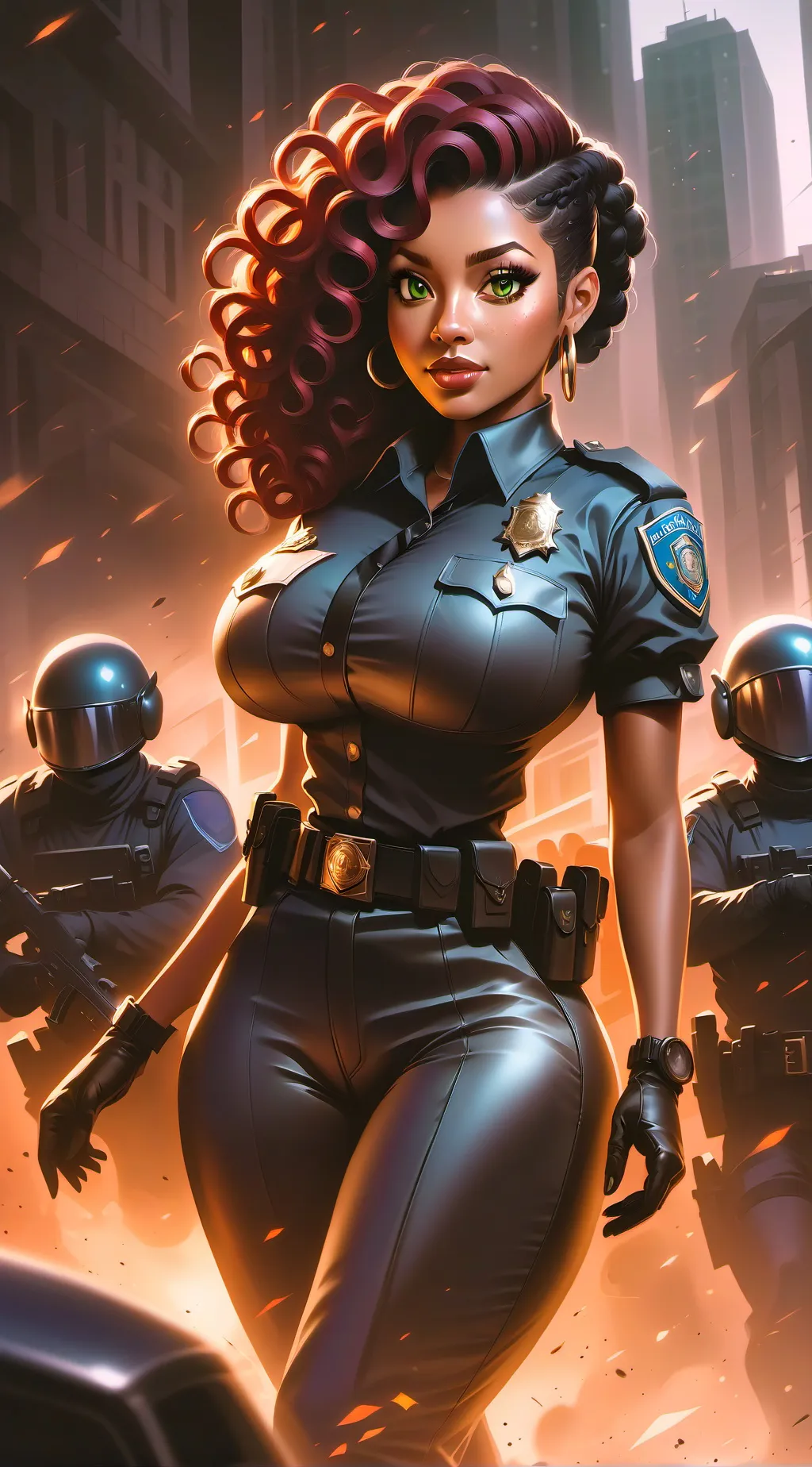 ai character: Officer Cameron background