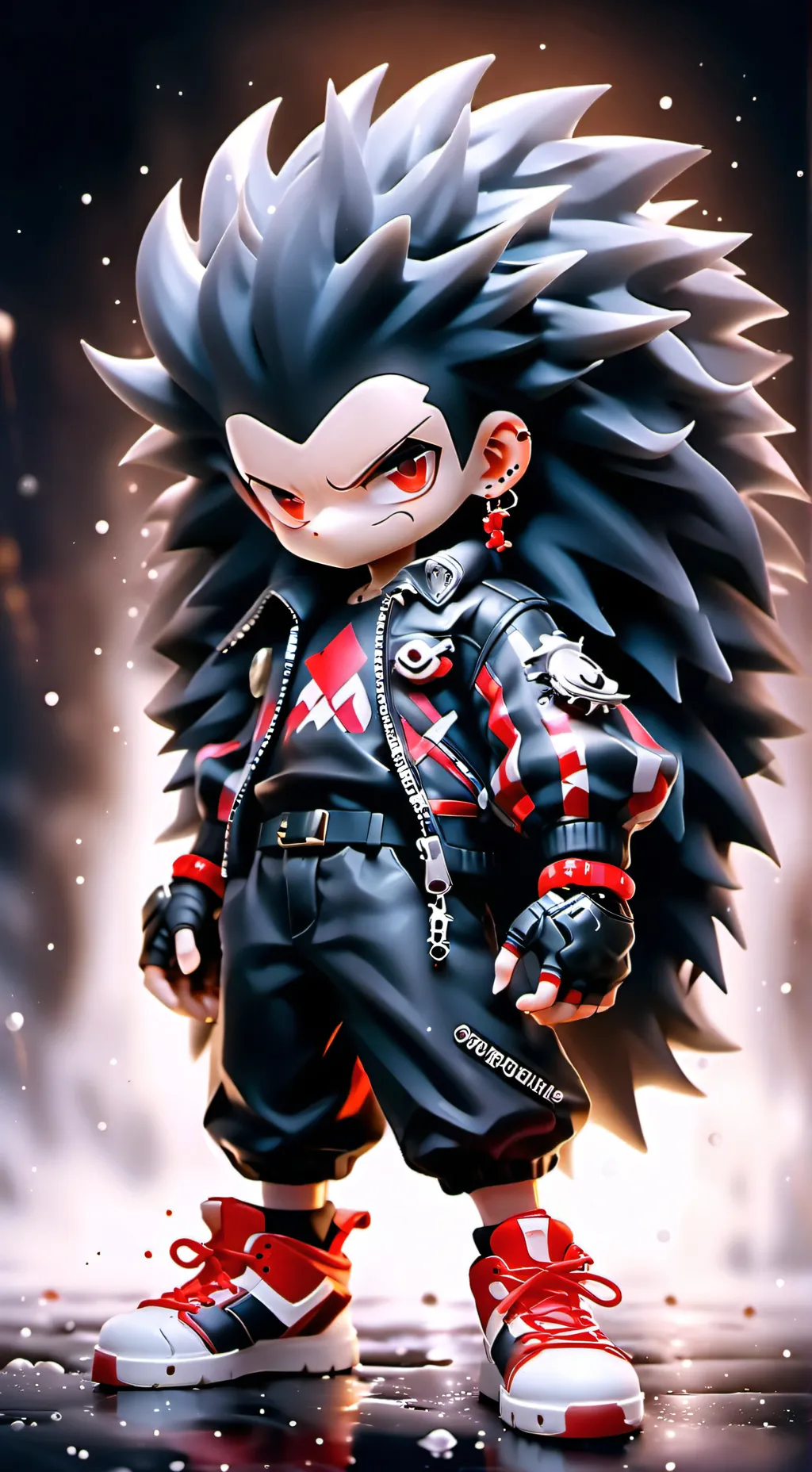 ai character: shadow background