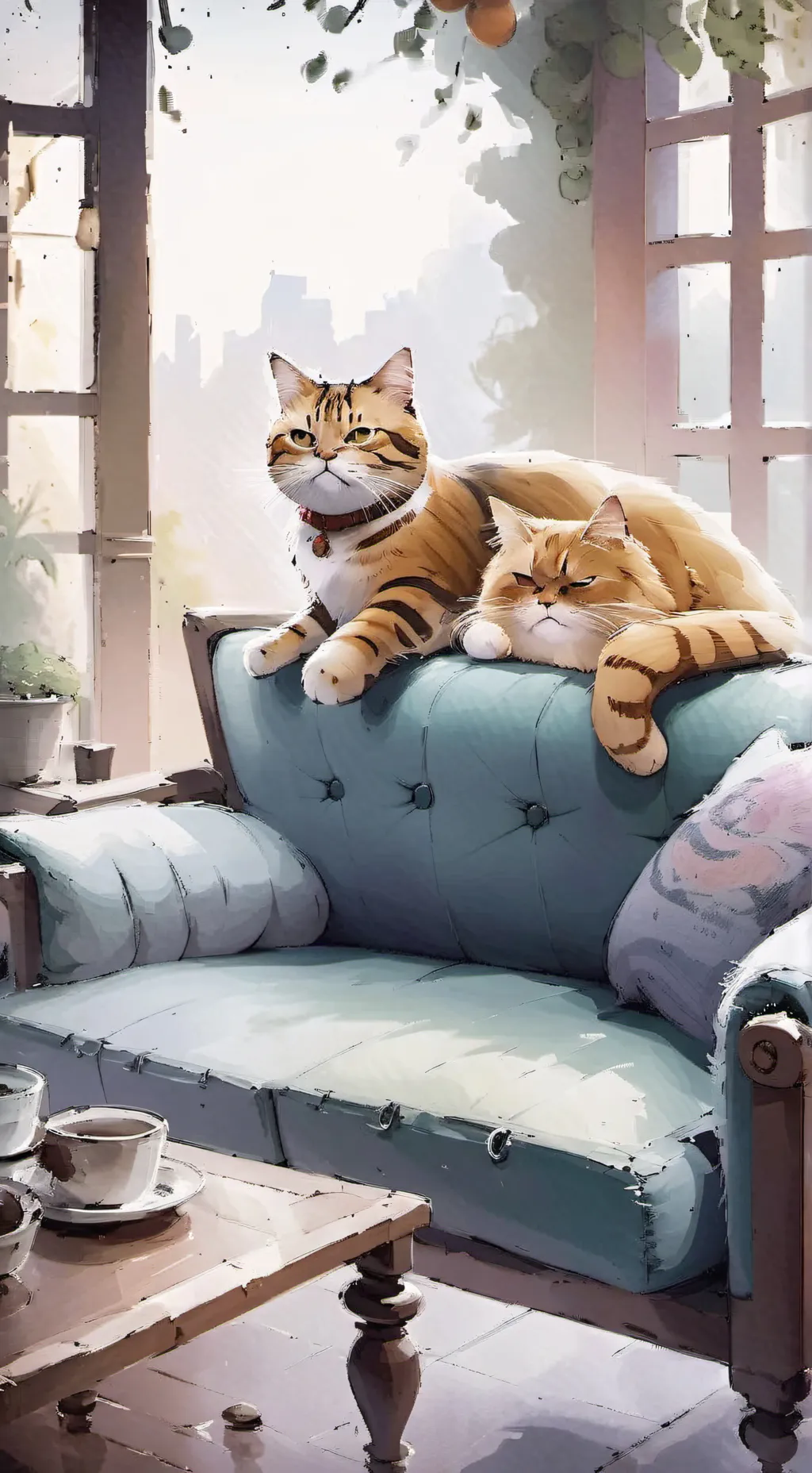 ai character: Garf background