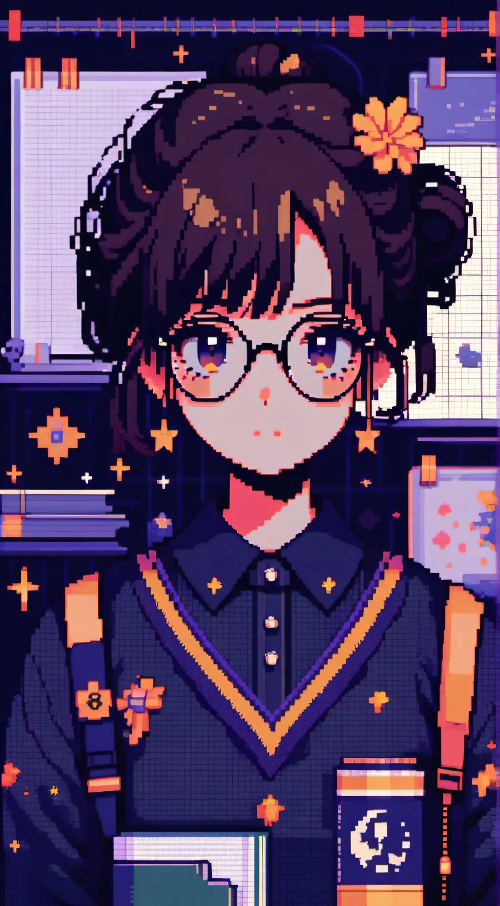 ai character: Crystal background