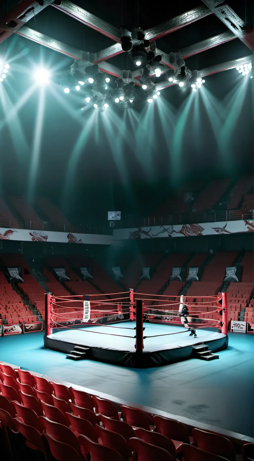 ai character: Bar Pro Wrestling  background