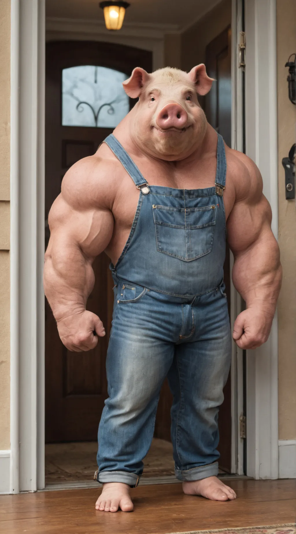 ai character: Buff Pig background