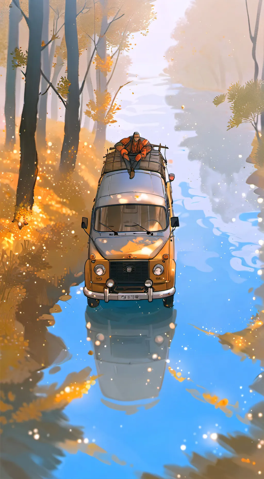 ai character: PJO ROADTRIP! background