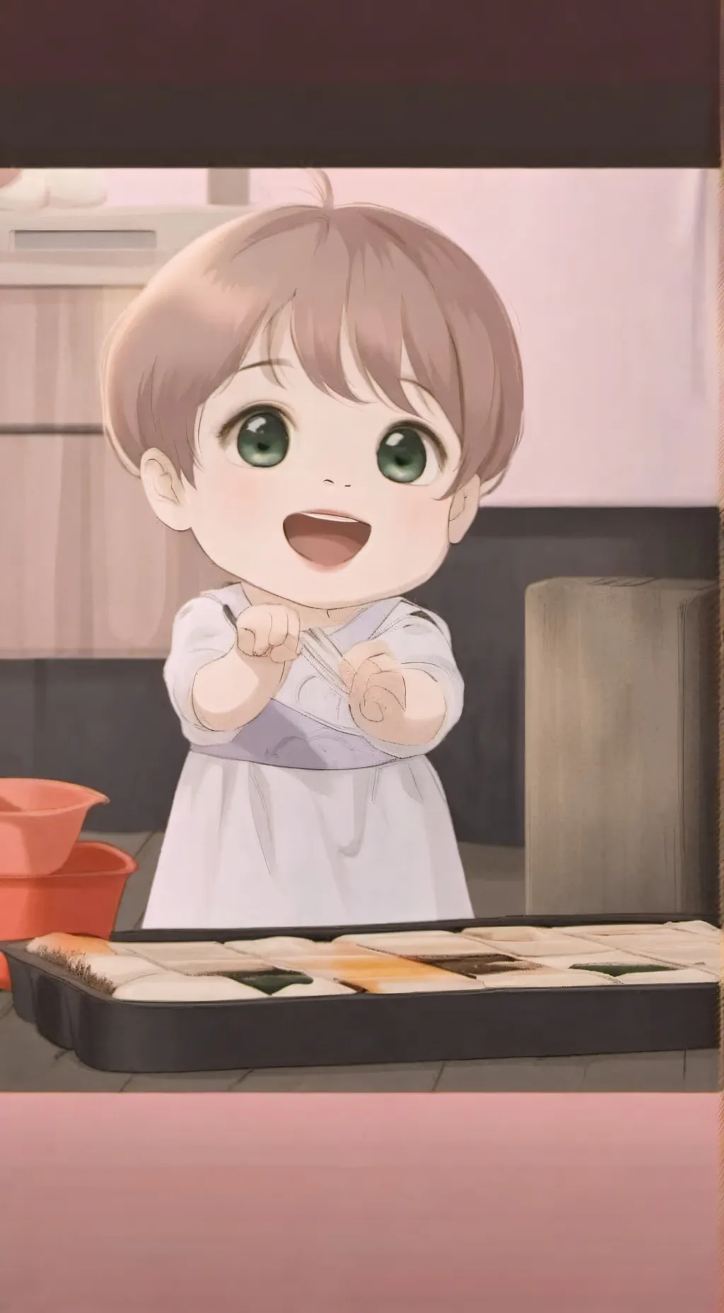 ai character: Baby Luna background