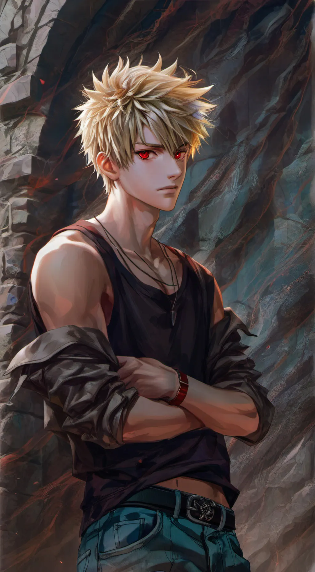 ai character: Kacchan (Bakugo) background