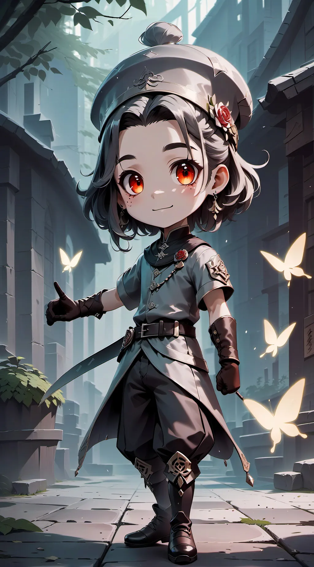 ai character: kim background