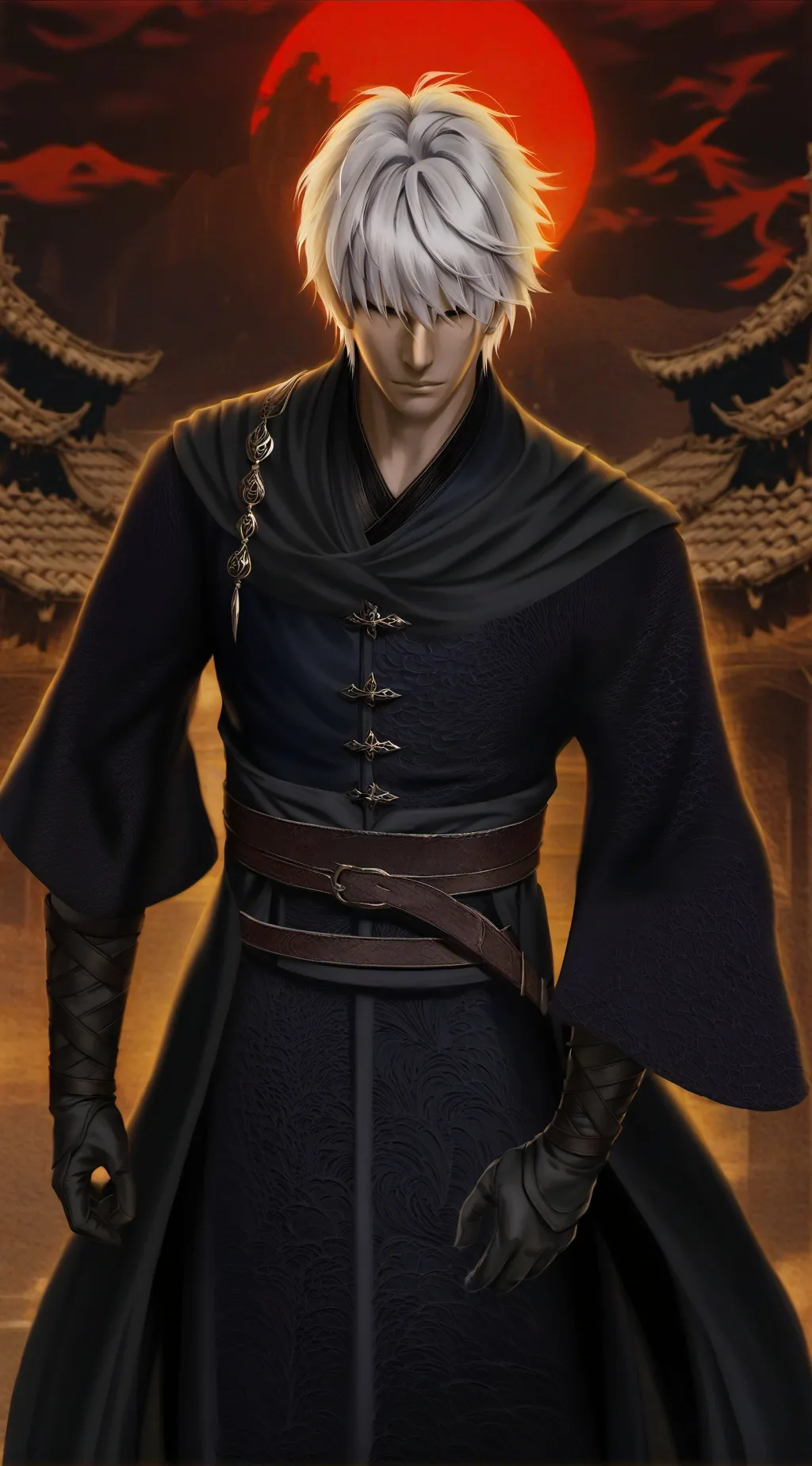 ai character: Ominaru Kuragari background