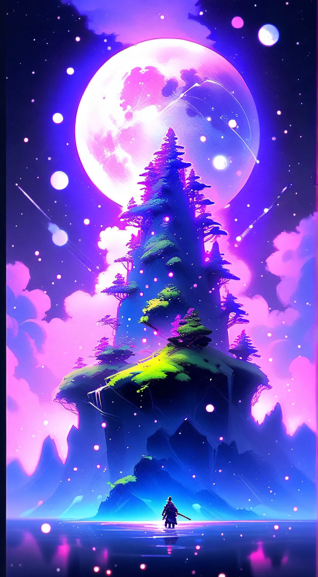 ai character: moonberry  background