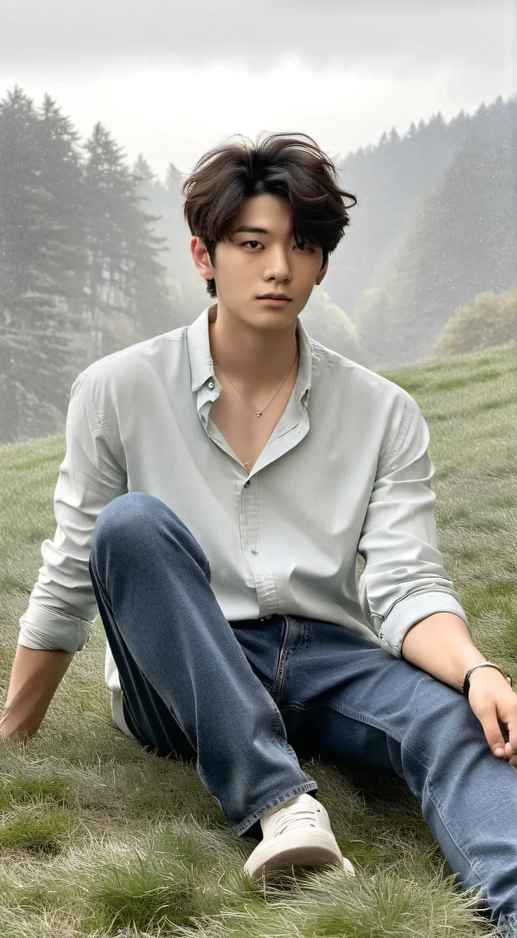 ai character: Darren liang  background